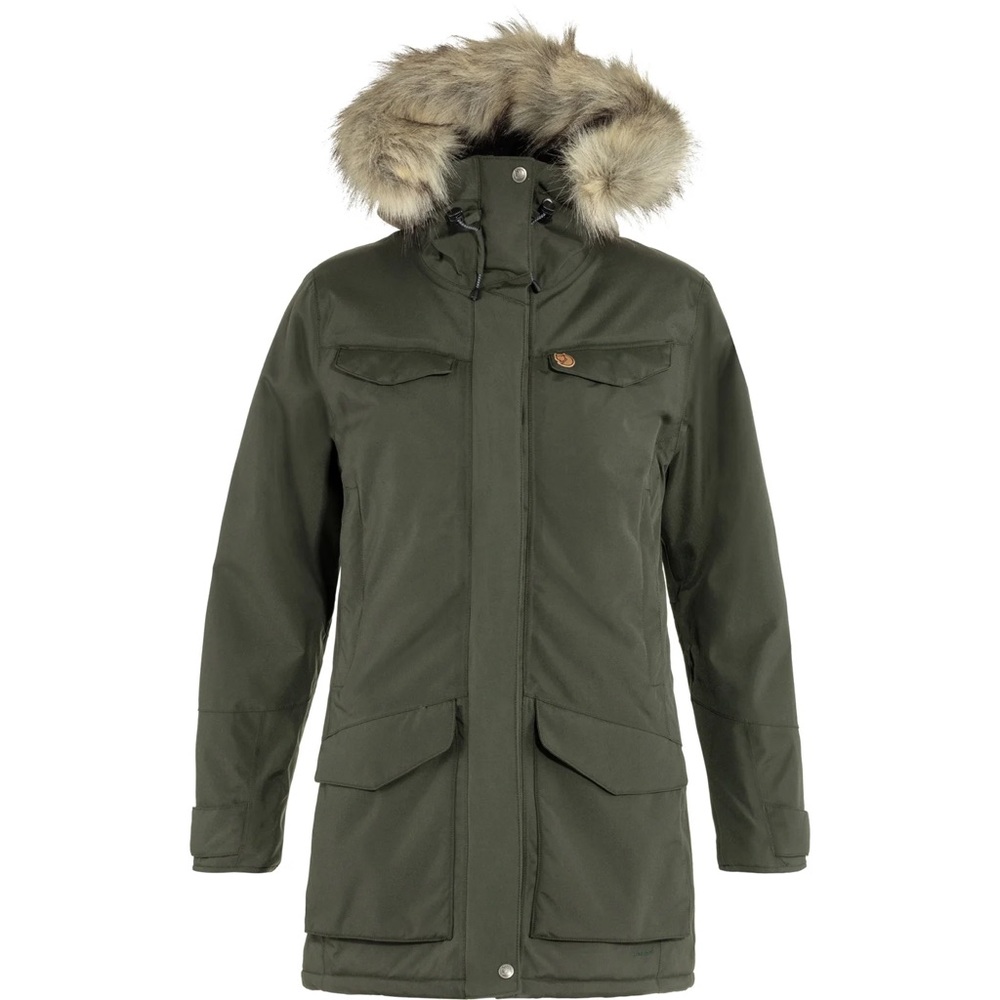 Women's Green Fjallraven Nuuk Parka Coat